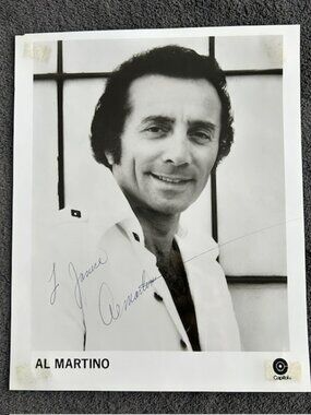 Al Martino Autographed Photo Picture, Johnny Fontaine in The Godfather